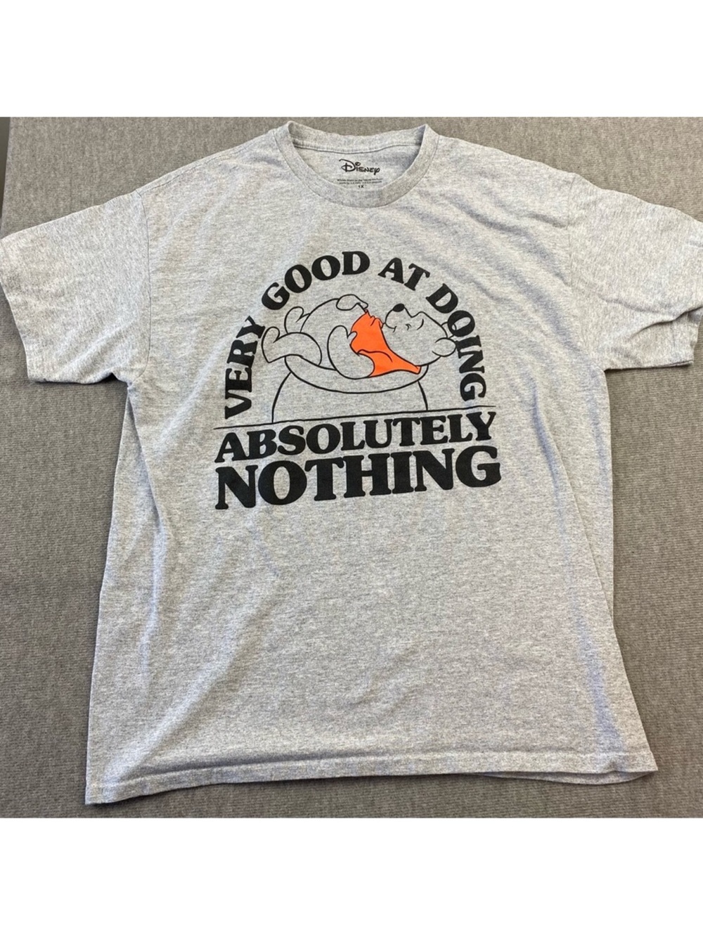 Disney Winnie the Pooh Graphic Cotton T-Shirt ‘Good at Doing Absolutely Nothing’